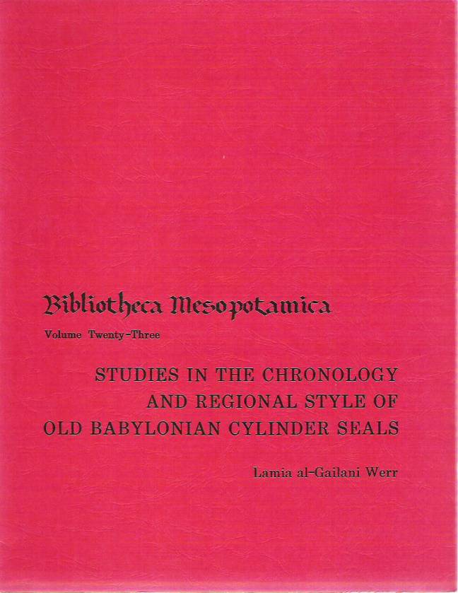 Studies in the Chronology and Regional Style of Old Babylonian C